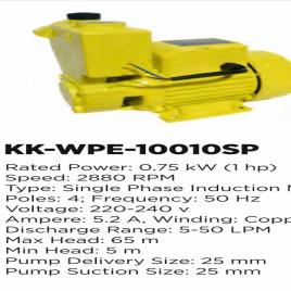 0.75 KW 1 HP Electric Motor, 2800 RPM