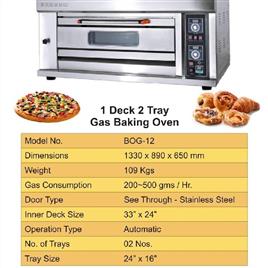 1 Deck 2 Tray Gas Oven