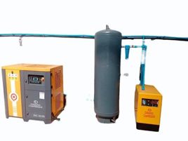 10 HP Screw Air Machine, 21-50 cfm Flow