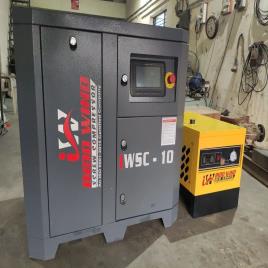 10 HP Air Cooled Screw Compressor