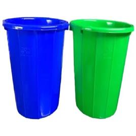 10 Litre Green/Blue Open Lid Dustbin