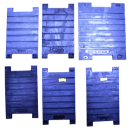 10mm Composite Grooved Rubber Railway Sole Plates