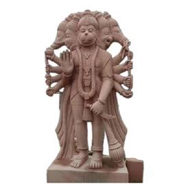 11 Feet Panch Mukhi Hanuman Sandstone