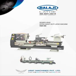 12 Feet Geared Lathe Machine, 155 mm Spindle Bore