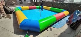2 Ft Multicolor Inflatable Water Pool, 15x15 Feet