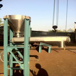 2 HP Polished SS Screw Feeder