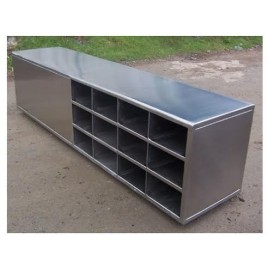 Polished Stainless Steel Industrial Cross Over Bench