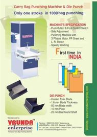 2hp 3 Phase Plastic Bag Punching Machine