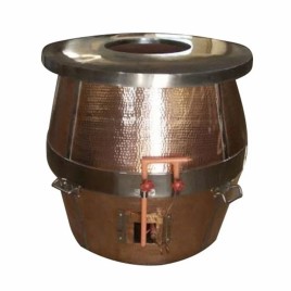 3 Ft Copper Dholaki Hammered Tandoor, Portable
