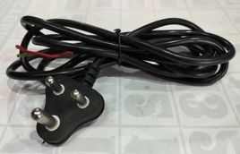 3 Pin 6A Black Power Cord