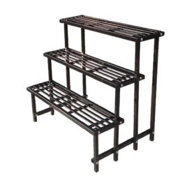 Wrought Iron Flower Stand, 3 Steps