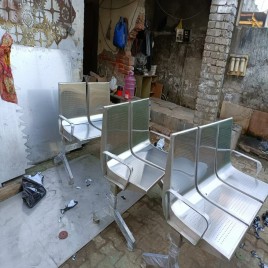 3/2/1 Stainless Steel Office Waiting Chairs