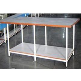 Square Tube Frame Fabric Checking Table, 8'x4'x3'