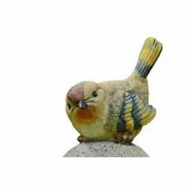 Fiber Bird Sculpture 3x6 Inch