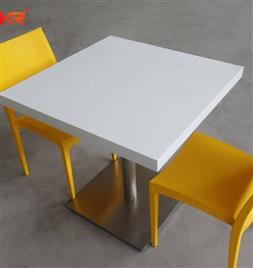 4 Seater Marble Top Teak Wood Dining Set