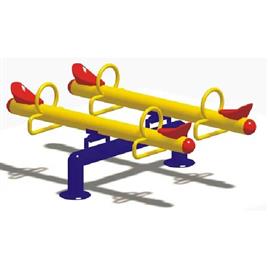 Iron 4 Seater Outdoor Seesaw