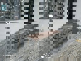 4 Seater Stainless Steel Bench