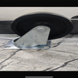 Swivel Rubber Trolley Wheel with Brake