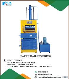 5 HP Mild Steel Paper Baling Press PVB-75T