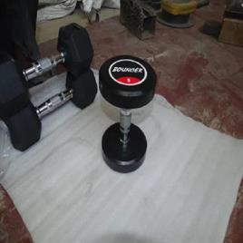 Round Rubber Dumbbell, 5 Kg