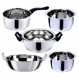 5 Piece Steel Kitchen Utensil Set