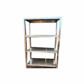 5.5 Ft Silver Stainless Steel Shelf Unit
