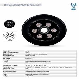 18W ABS Body Nozzle Fountain Light