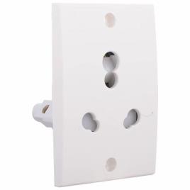 6 Pin White Power Socket 16A
