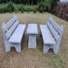 6 Seater Stone Garden Bench