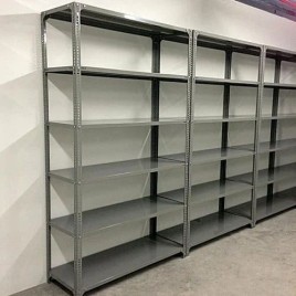 6-Shelf Stainless Steel Warehouse Rack