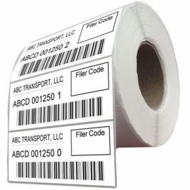 Printed Barcode Label Roll, 70x40 mm