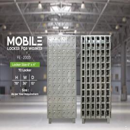 78 Inch Mobile Steel Lockers