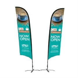 8 ft Custom Feather Flag