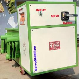 98.5% Stainless Steel Servo Stabilizer for Industrial Use, 220-240V