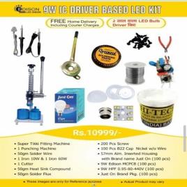 9W IC Driver Base LED Bulb Assembly Kit