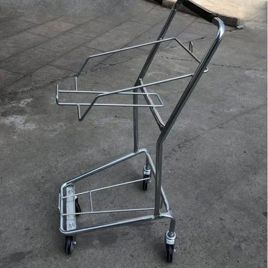 Aarax Stainless Steel Basket Trolley, Supermarket Use