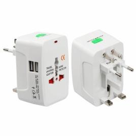 ABS Double USB Travel Adapter