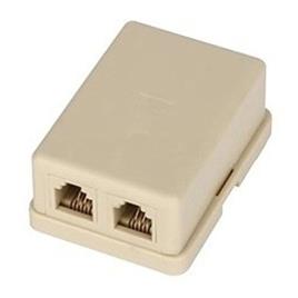 ABS Rectangular Double Way Rosette Box IP44