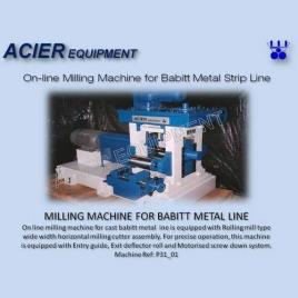 Acier Babbitt Metal Milling Machine