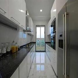 Wooden U-Shape Kitchen