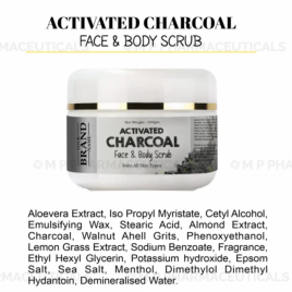 Activated Charcoal Face Body Scrub 100 gm