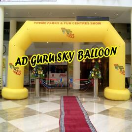 AD Guru Yellow Inflatable Finish Line Archway