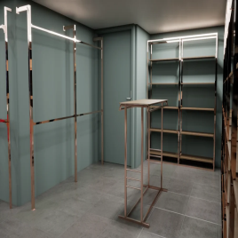 Wall Mounted Garment Rack