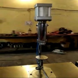 Semi-Automatic Aerosol Bottle Crimping Machine