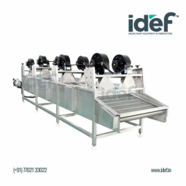 Stainless Steel Conveyor Type Air Dryer, Fruits Application