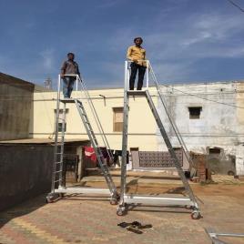 Aiuminium Industrial Step Ladder