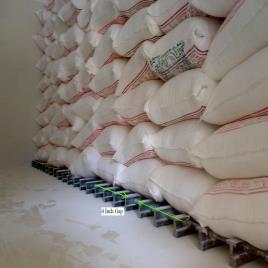 Brown Poly Drum Pallet, 1000x1000mm