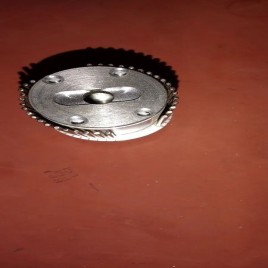 Aluminum 8 Line Letter Candle Holder