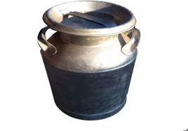 Antique Aluminium Dairy Can