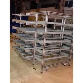 Aluminium Warehouse FIFO Rack